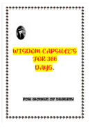 The Wisdom Capsule For 366 Days white